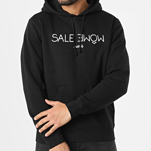 Sweat Capuche Punition Noir Blanc