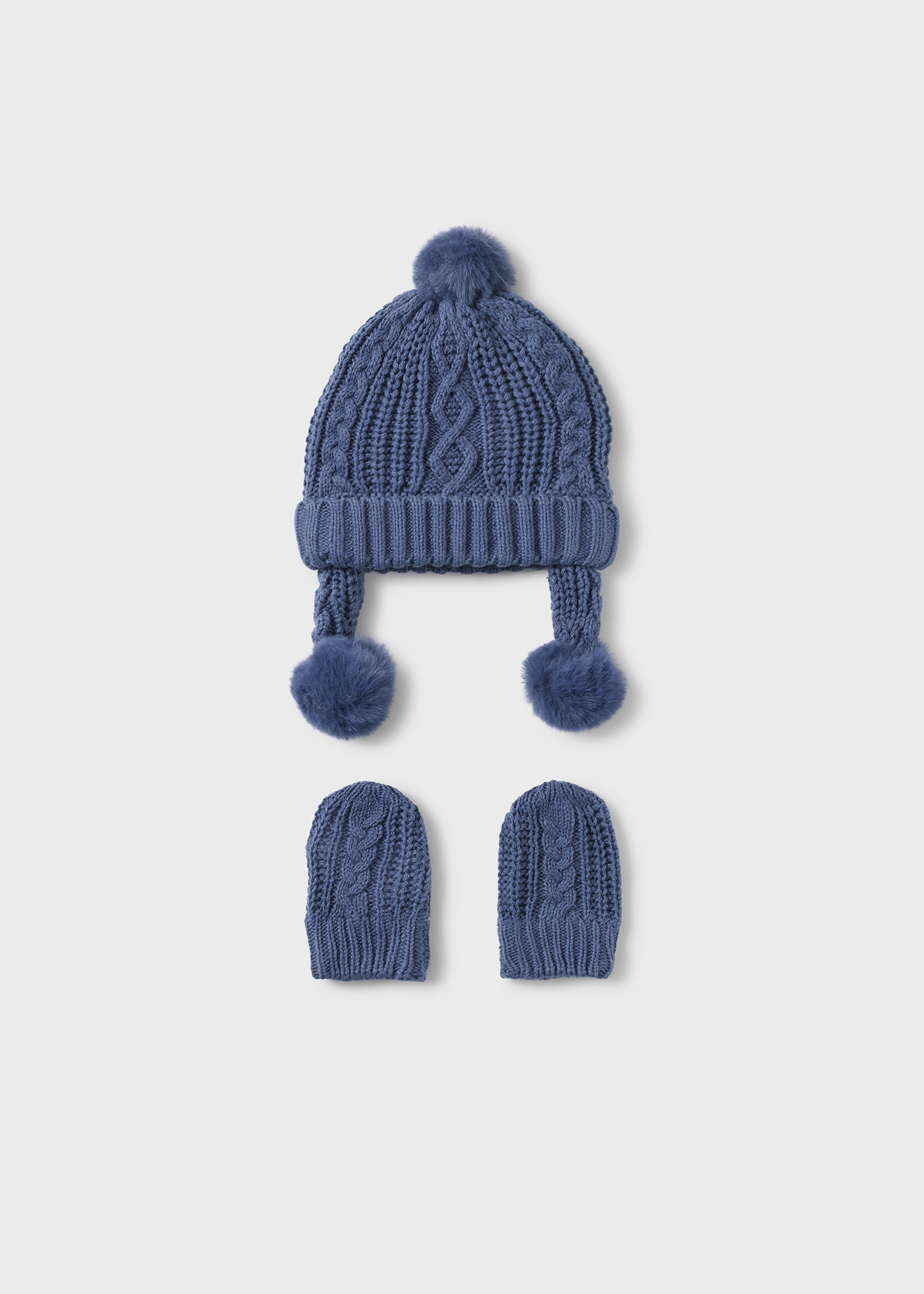 Conjunto de gorro e luvas para recém-nascido