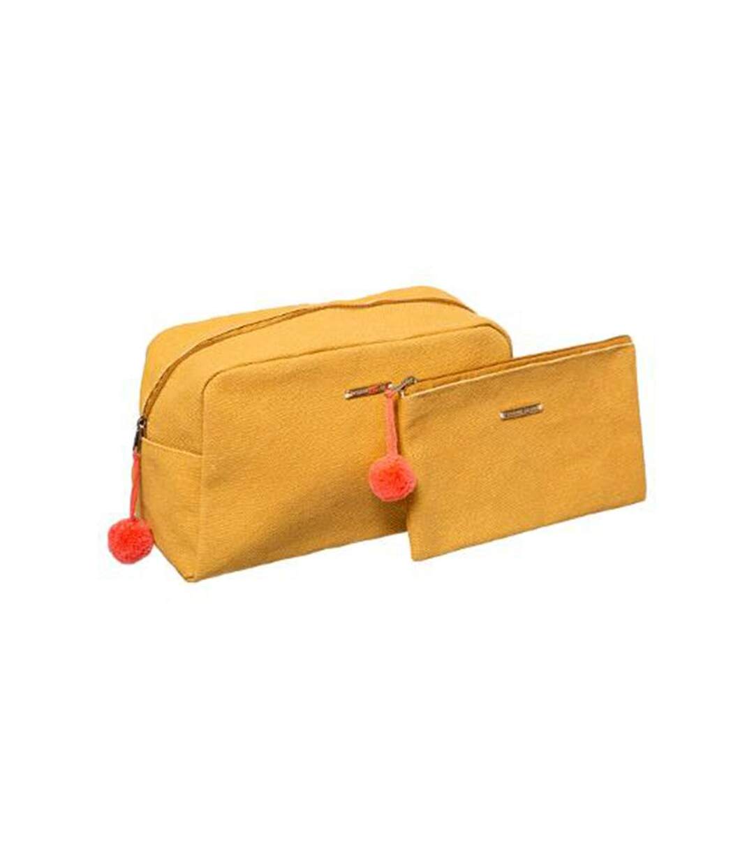 Lot de 2 Trousses de Toilette Modern 26cm Moutarde