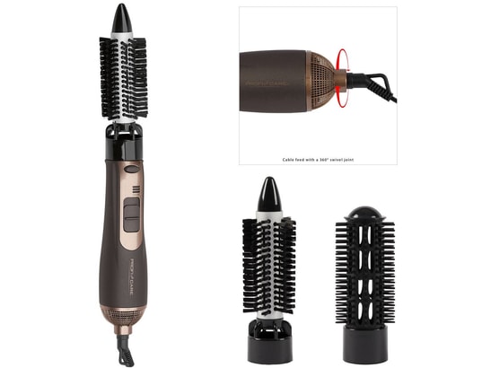 PROFICARE - Brosse chauffante Has 3011 brosse soufflante volume, 2 brosses, 2 niveaux de t...