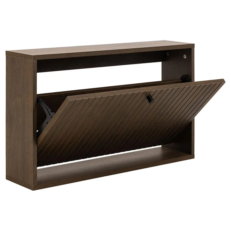 Hioshop Dylan schoenenkast 1 lade grijs