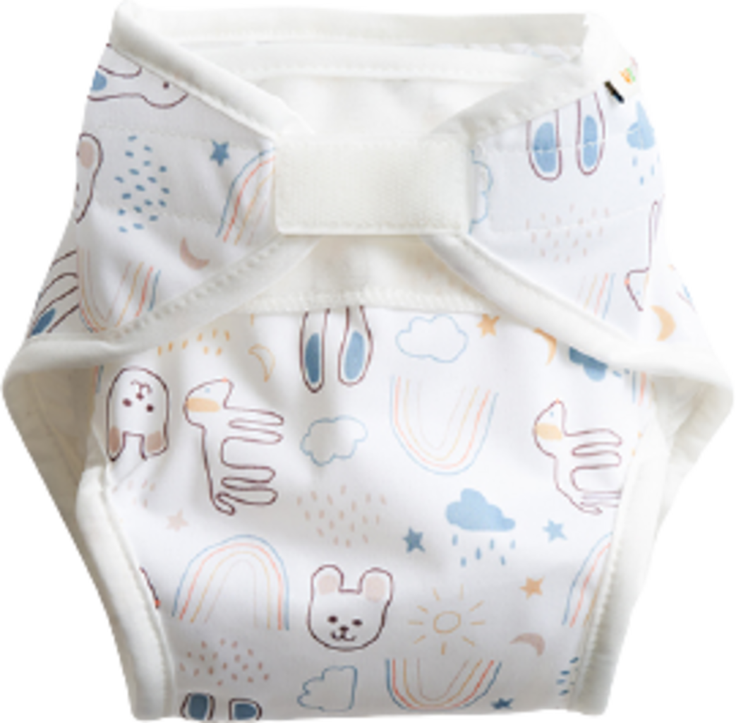 Vimse  Windelüberhose Newborn, White Teddy