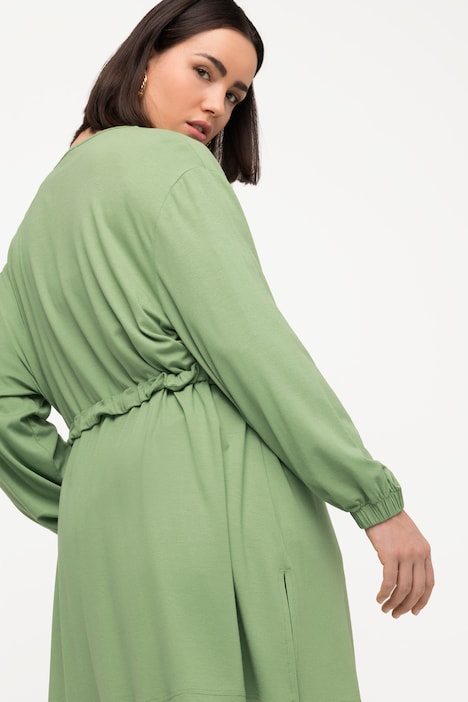 Jacke, Tunnelzug, Oversized, asymmetrischer Kragen