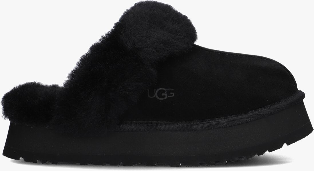 zwarte ugg pantoffels w disquette
