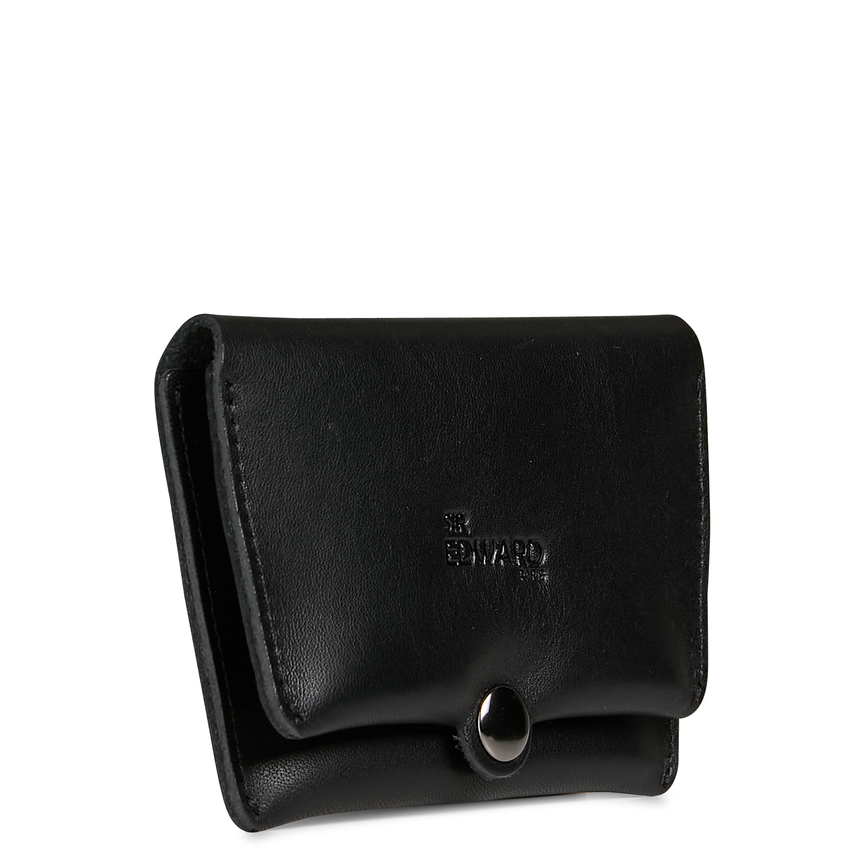 ALPHA - Porte cartes en cuir| Noir