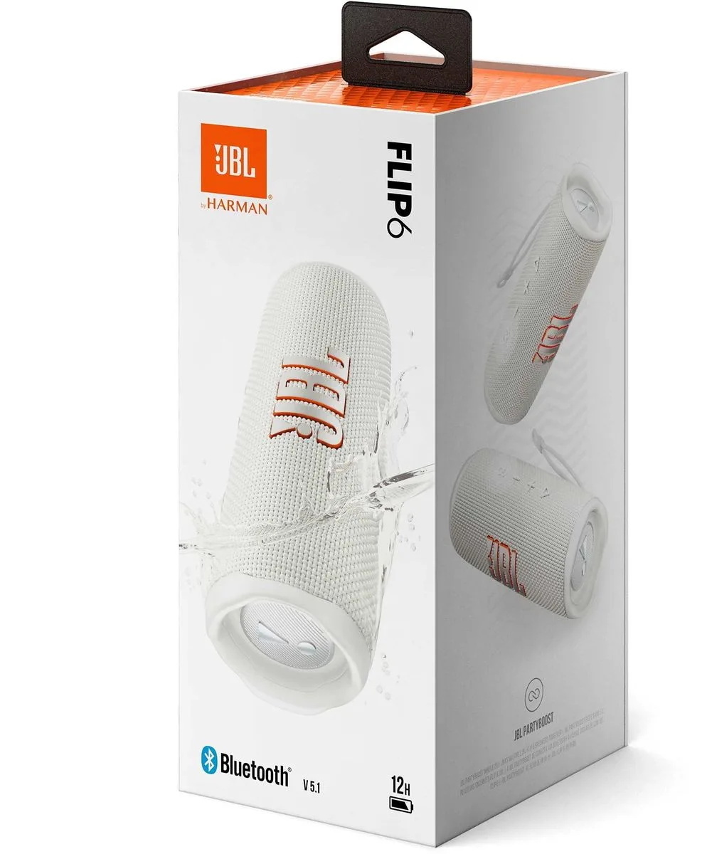JBL Flip 6 Blanc Enceintes Bluetooth portables
