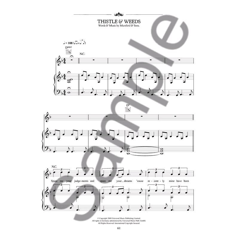 Wise Publications - Mumford & Sons: Sigh No More (PVG)