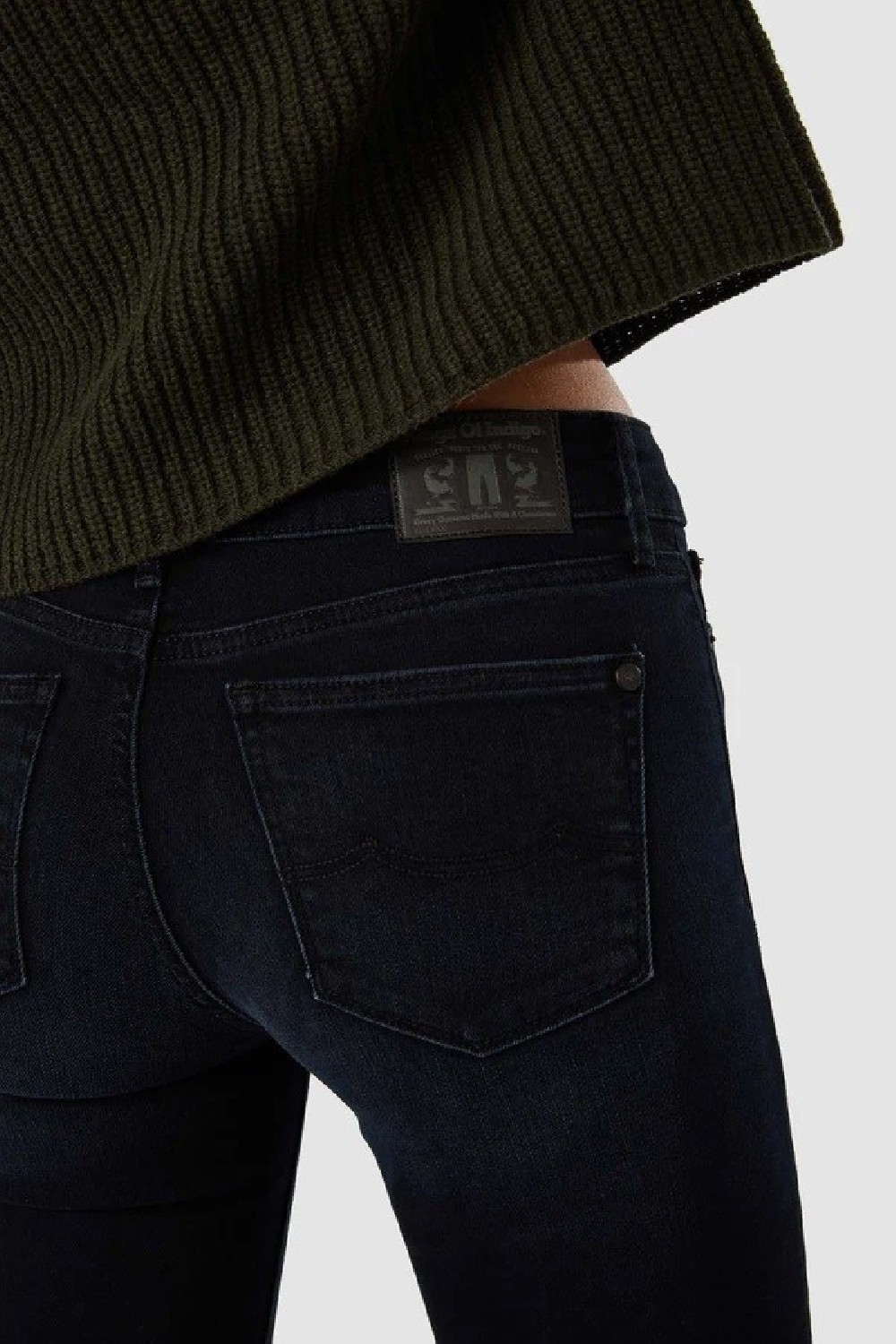 Kings Of Indigo Jeans Juno Medium Blue Black Worn