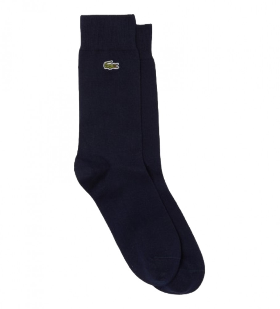 Meias casuais Lacoste azul marinho