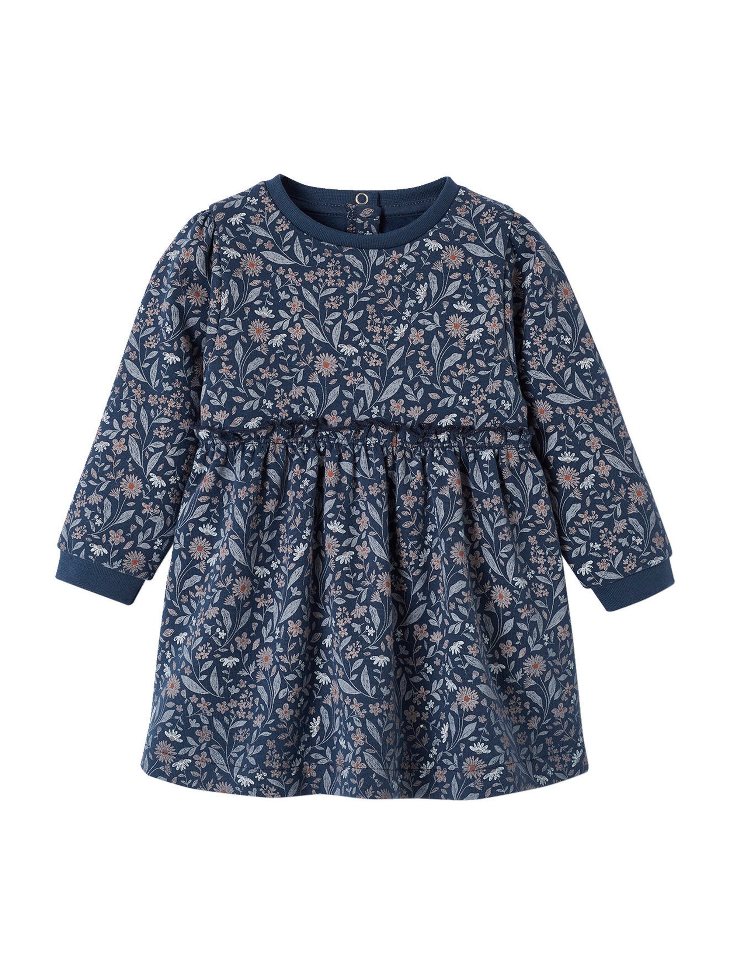 Vertbaudet Mädchen Baby Sweatkleid nachtblau