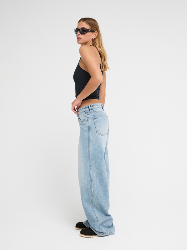 Sun And Done Jean loose Bleu Femme