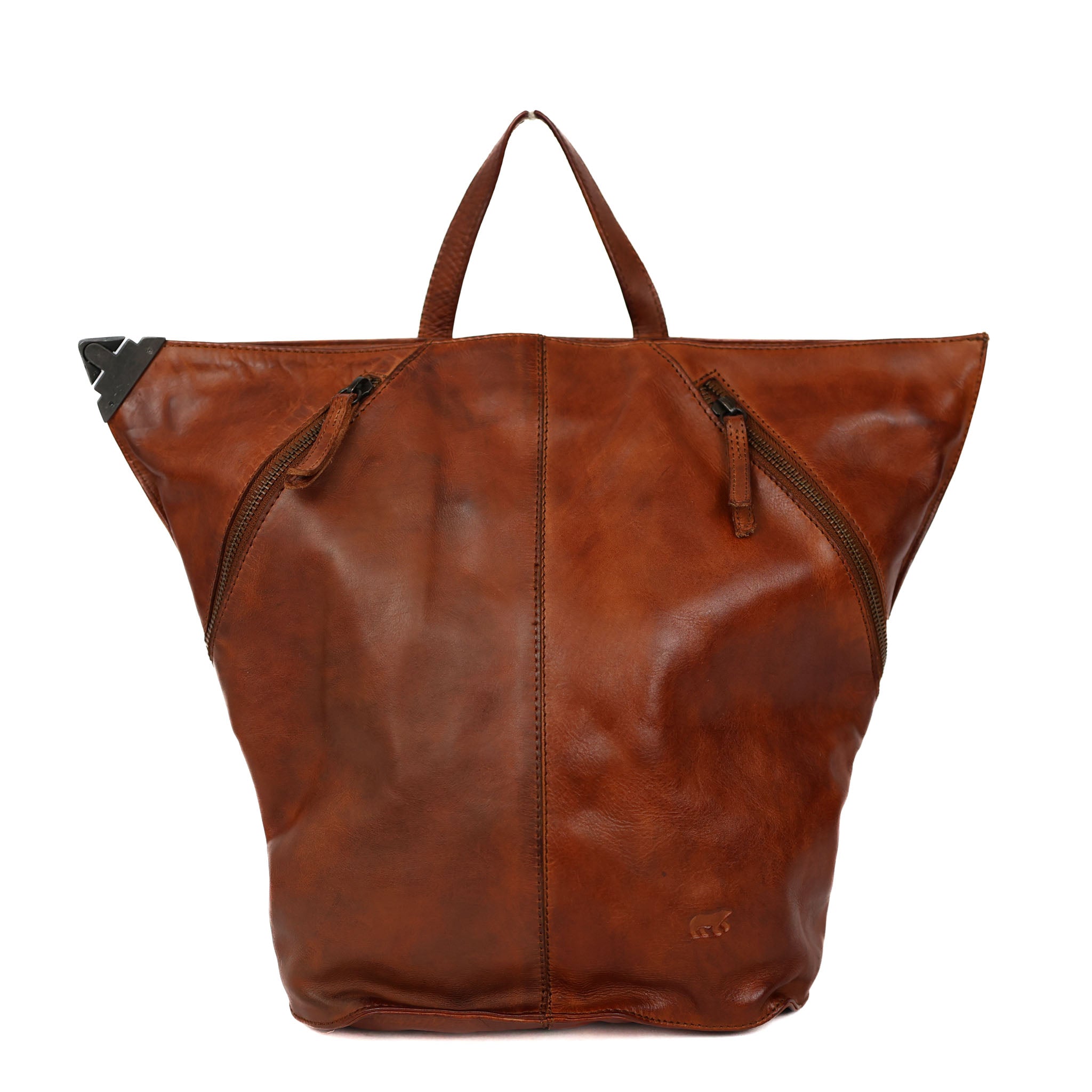 Vouwrugzakje 'Lisa' cognac Cognac