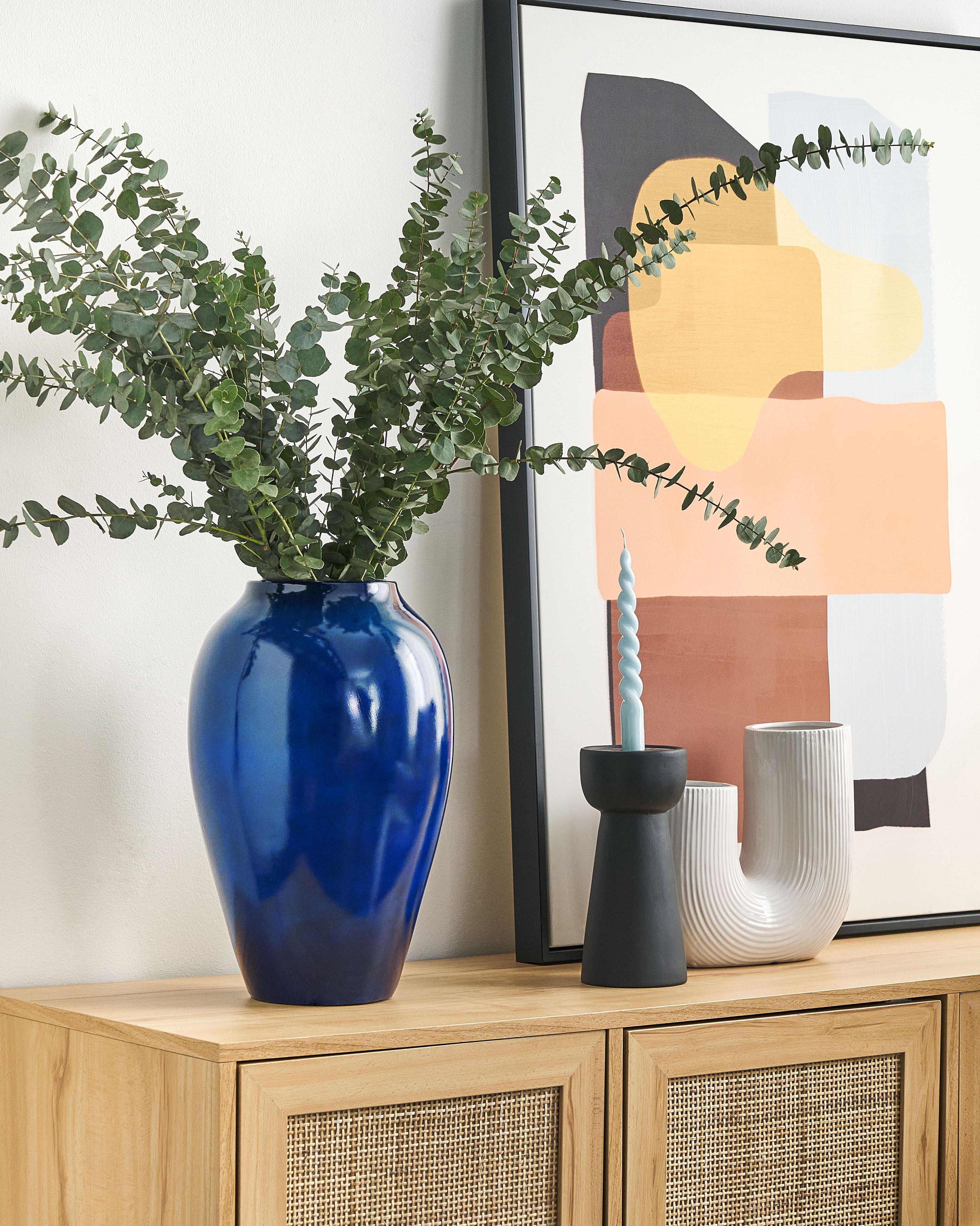 Bloemenvaas OCANA Keramiek 37 cm Donkerblauw