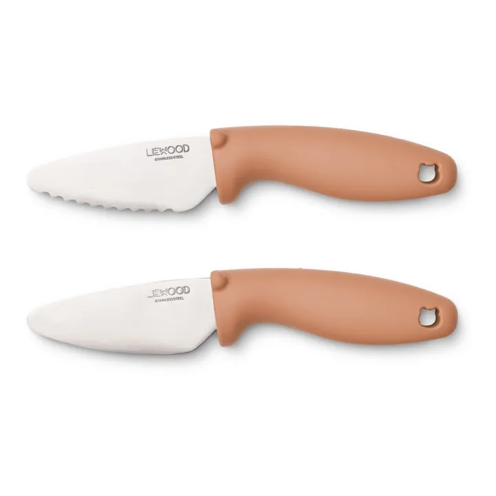 Liewood Couteaux en inox Perry - Set de 2 | Rose pâle