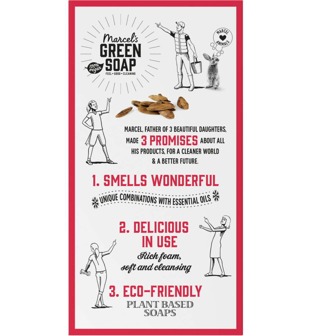 Marcel’s Green Soap Shower bar argan & oudh (150 gr)