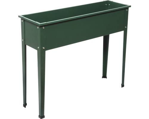 Verhoogd tuinbed op palen, maat 3, 100 x 40 x 80 cm, groen