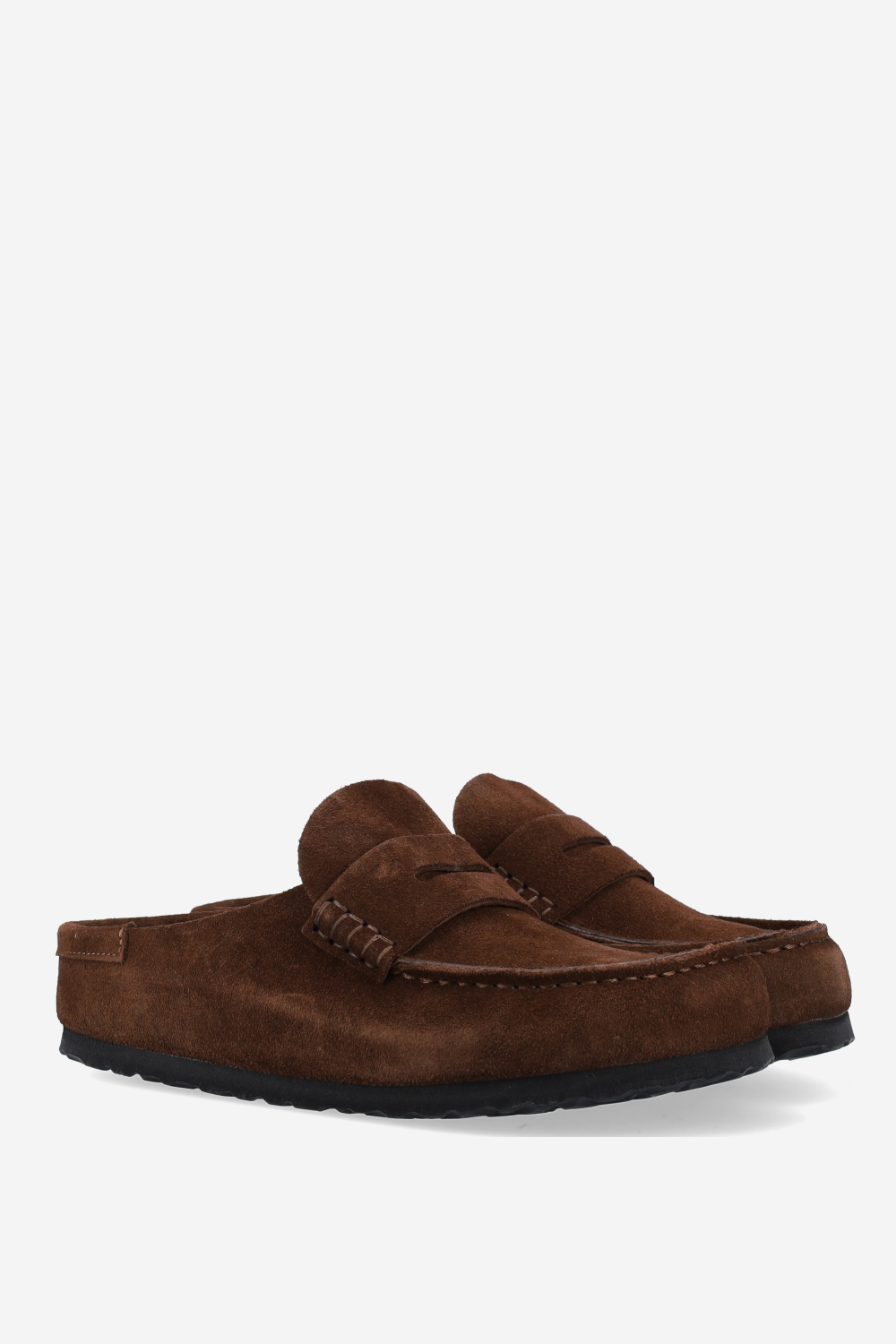 Naples wrapped suede clogs
