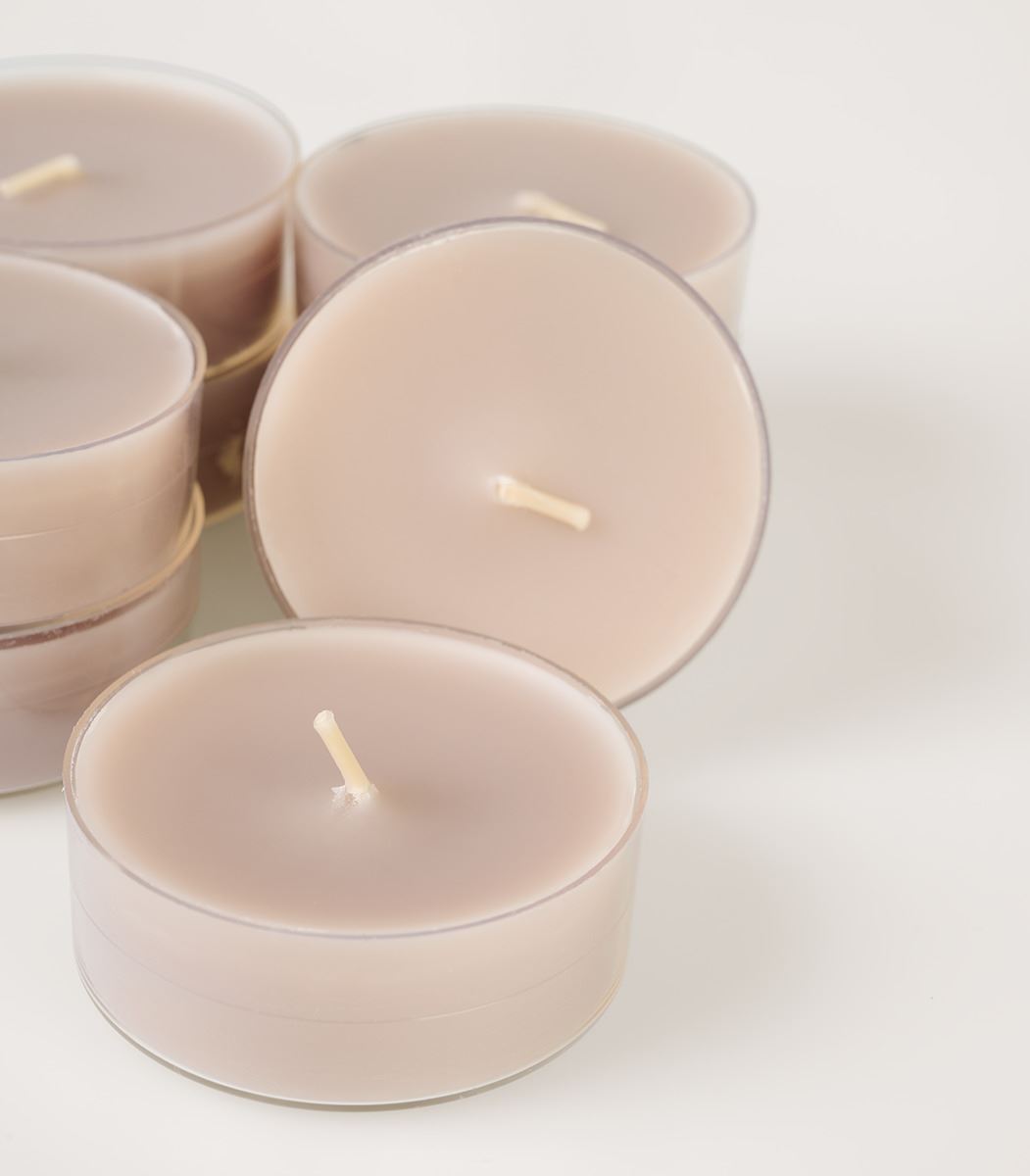 Store telys beige - 6x2 cm