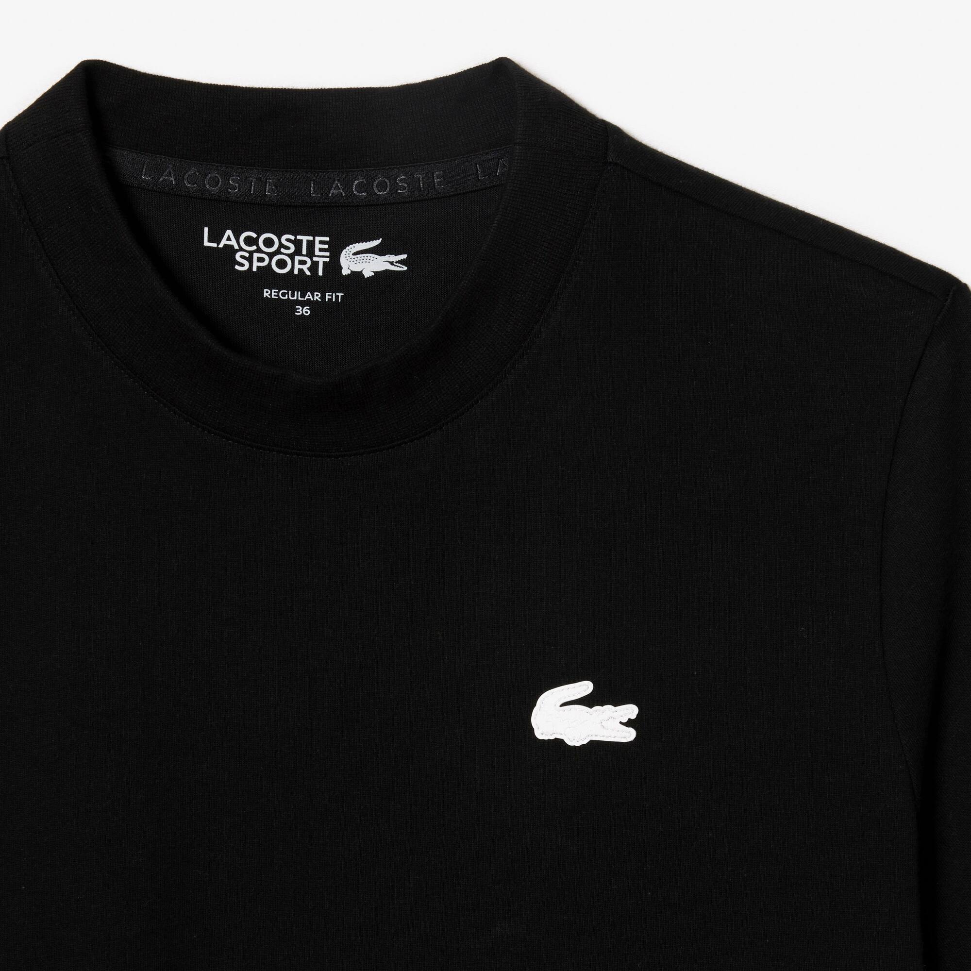 T-shirt jersey technique de coton biologique ultra-dry T-Shirts - Noir - Lacoste - Femme