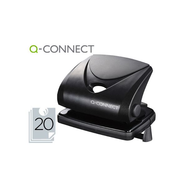 Q-Connect Furador 20 Fls Preto - 070898