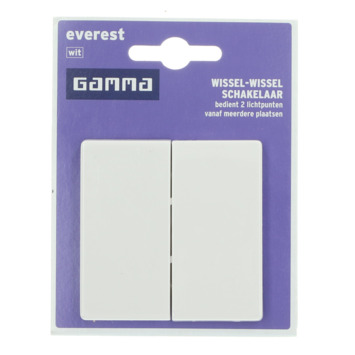GAMMA Everest Wissel-/wisselschakelaar Wit