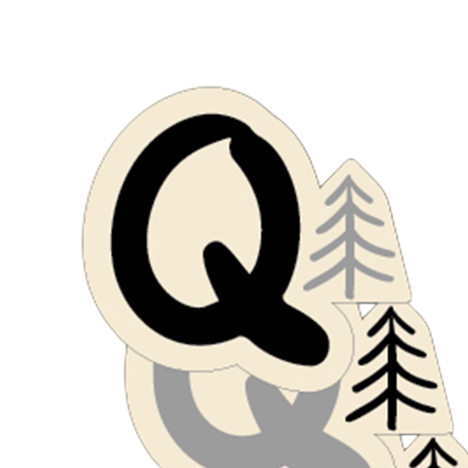 Buchstaben gross Q