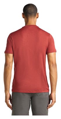T-shirt Technique Icebreaker Merino 150 Tech Lite IB Wordmark Marron