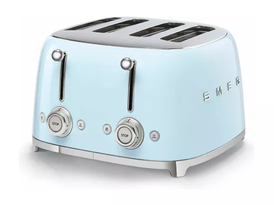 Smeg Grille-pains 4 fentes 950w bleu azur - tsf03pbeu