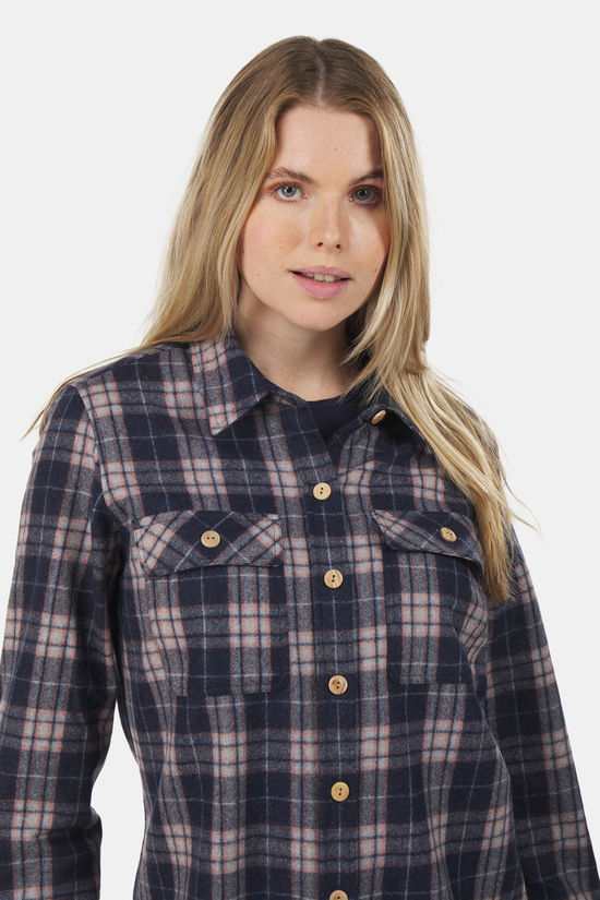 Buitenmens Buitenmens Flannel Melton Ruit Blouse Dames