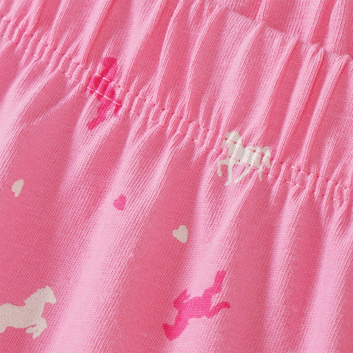 Yigga Mädchen Shorty mit Pferde-Motiv pink