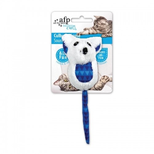 Brinquedo moderno para gatos All for Paws, formato de rato Culbuto.