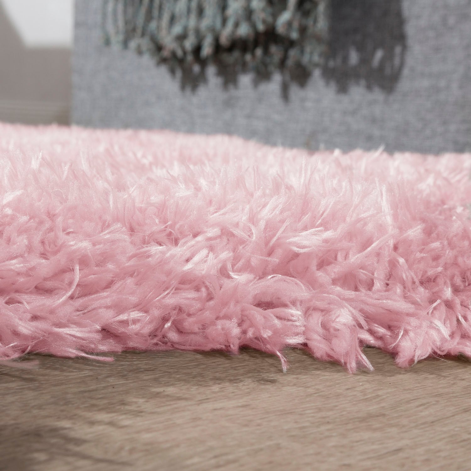 Paco Home Fellteppich »Zotty 450« fellförmig 54 mm Höhe Kunstfell, weicher Hochflor, einfarbig, auch als Bettvorleger geeignet