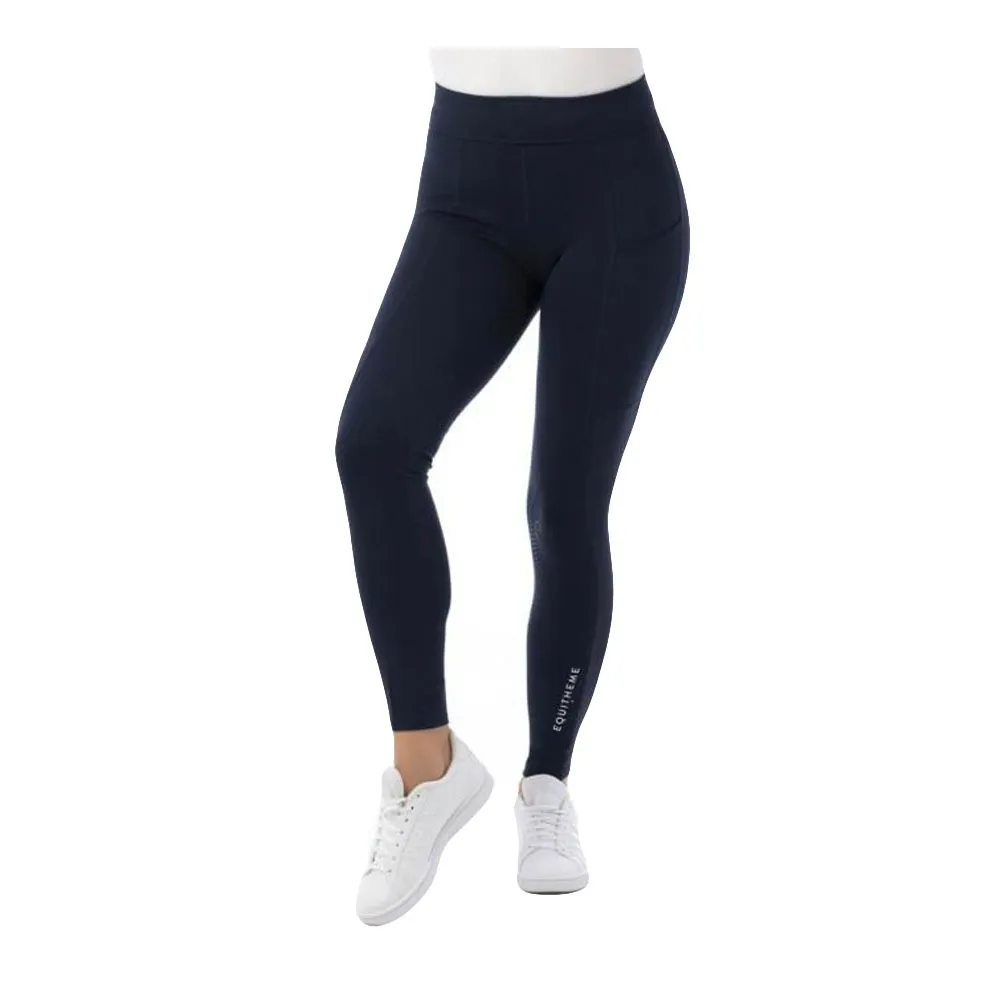 Equitheme PULL ON AKELA - Pantalon siliconé Femme marine