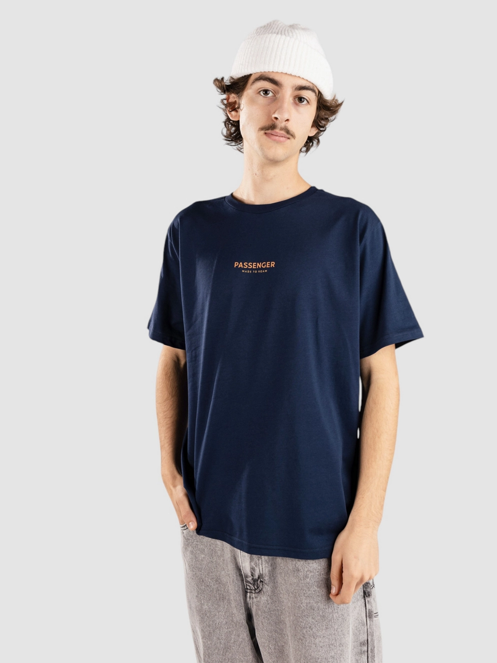 Passenger Phoenix Organic Cotton T-Shirt rich navy