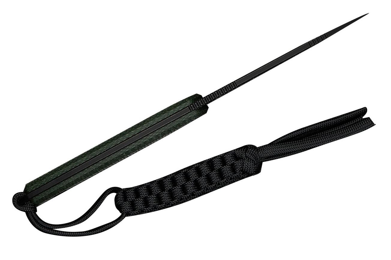 Civivi Timberbark C23094-3 Blackwashed 14C28N, Green Canvas Micarta, vaststaand mes