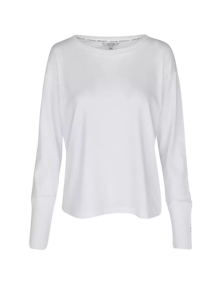 COMMA IDENTITY Langarmshirt weiss