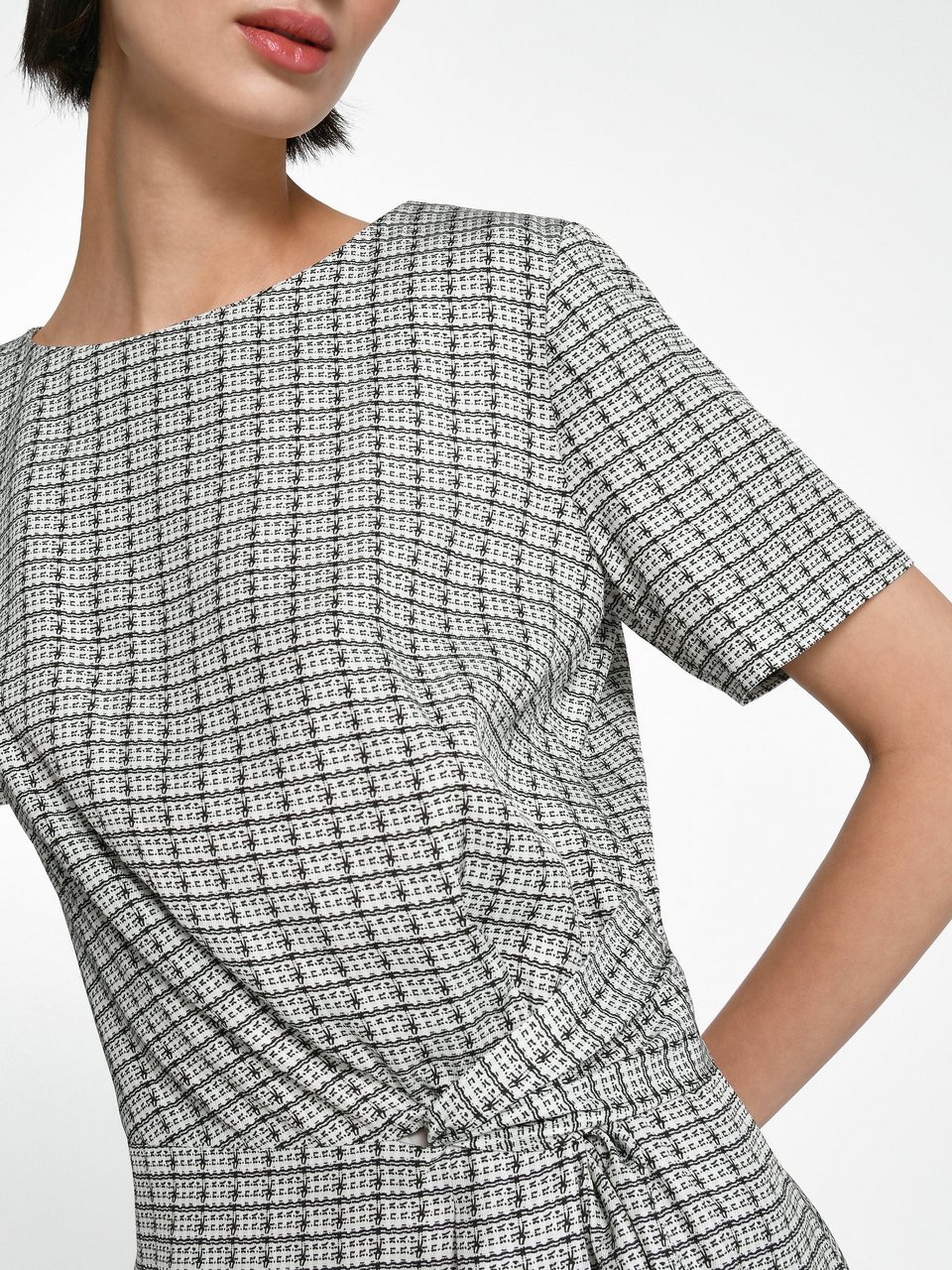 Kleid in Wickel-Optik