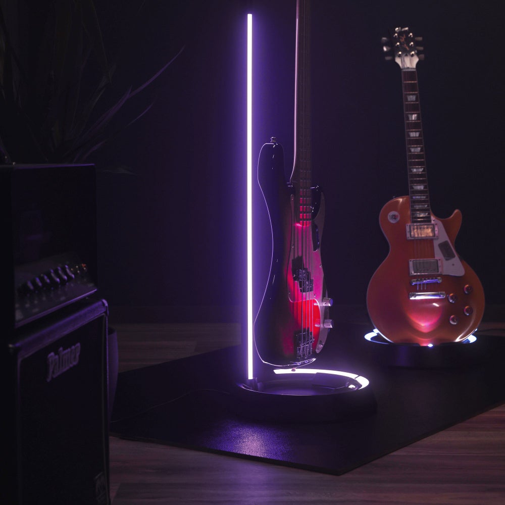 Gravity Guitar GLOW STAND Neckhug gitaarstatief met sfeerverlichting