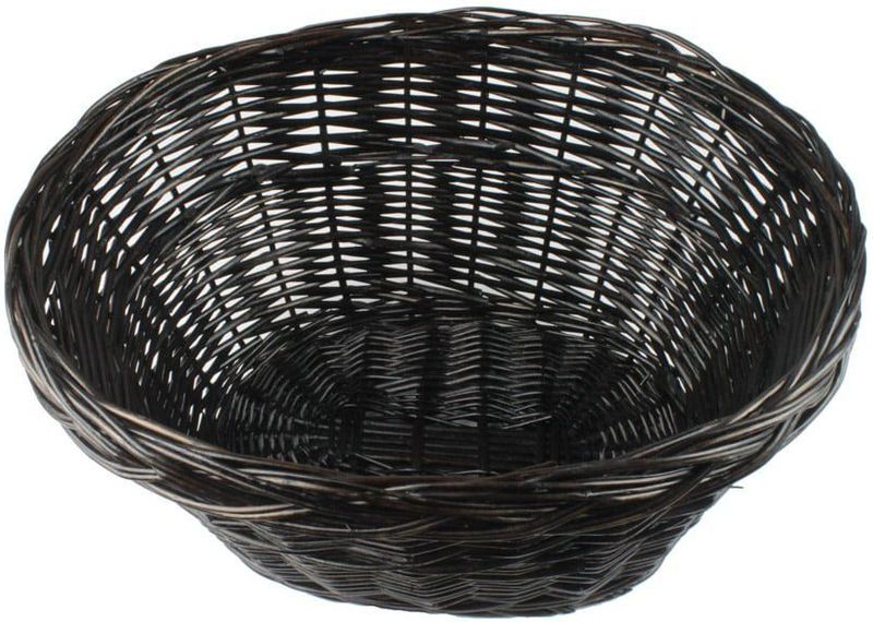 Rieten - Fietsmand - Zwart - Riet - 35 x 30 x 20cm