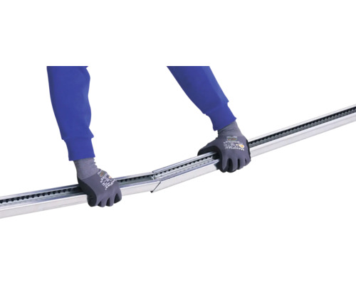 ARON Basic Garagedeur Sectionaaldeur 40 mm L-profiel Slategrain RAL 7016 Antracietgrijs 2500x2125 mm incl. Garagedeuropener, 2 x 2-kanaals handzender, binnendrukknop IT1-1b