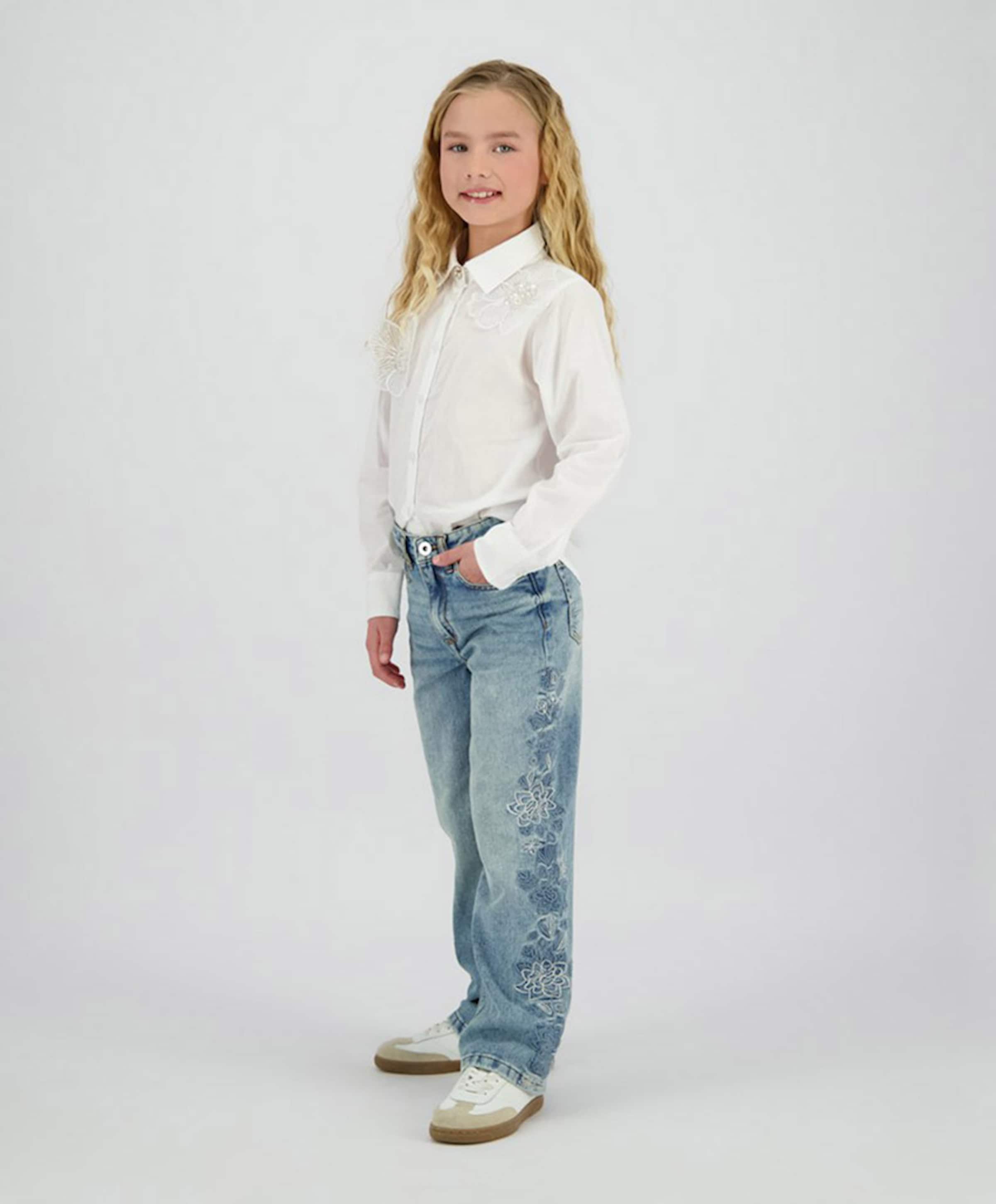 Vingino Meisjes blouse lange mouw wit
