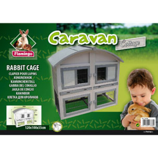 Clapier pour lapins Caravan Cottage