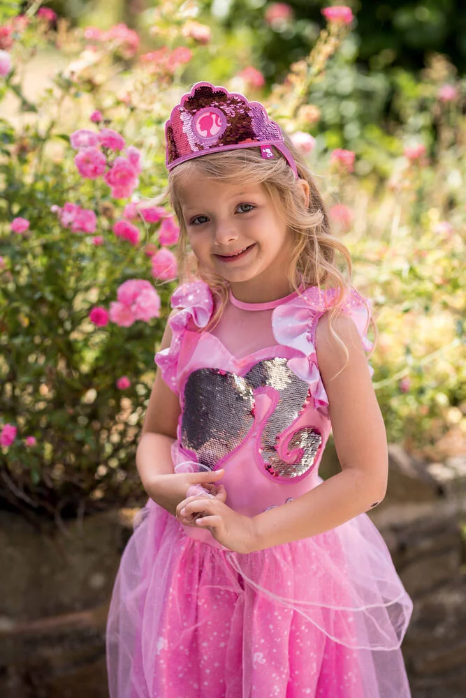 BARBIE - DEGUISEMENT LUXE PRINCESSE PAILLETTES - TAILLE M 5-6 ANS