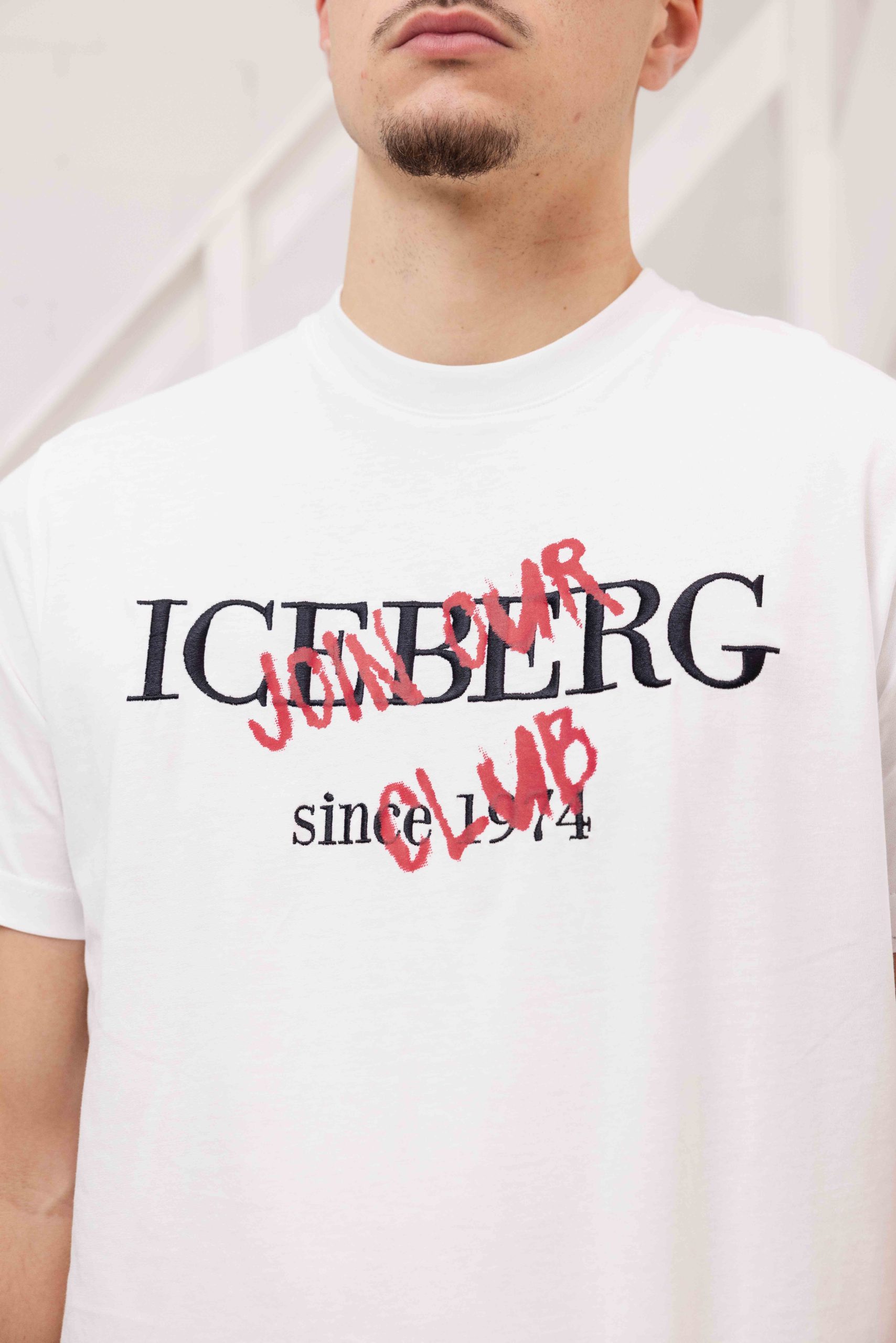 Iceberg 5D F010 Jersey T-Shirt Heren Wit