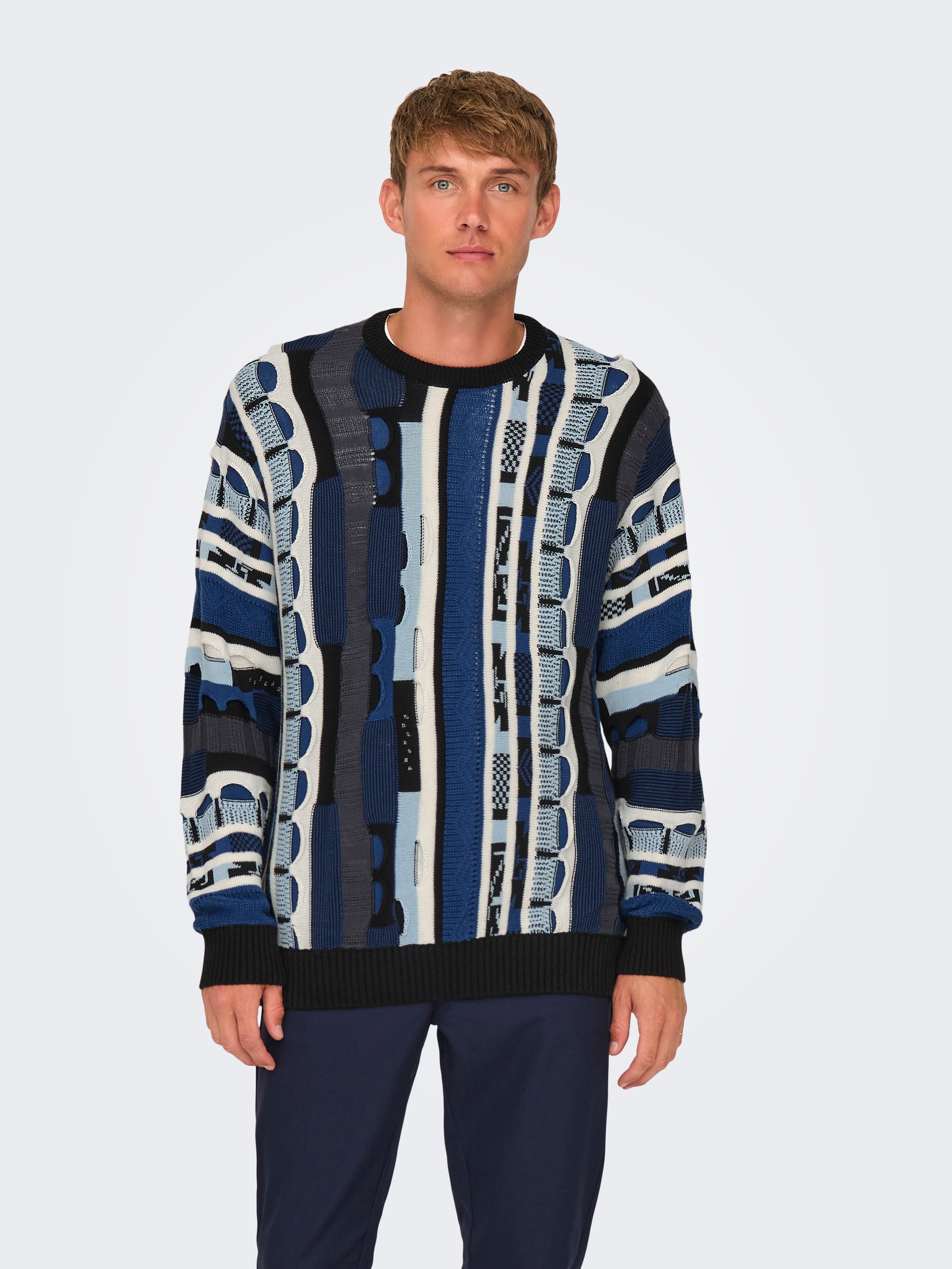 ONSTUCKER Pullover Blue Quartz