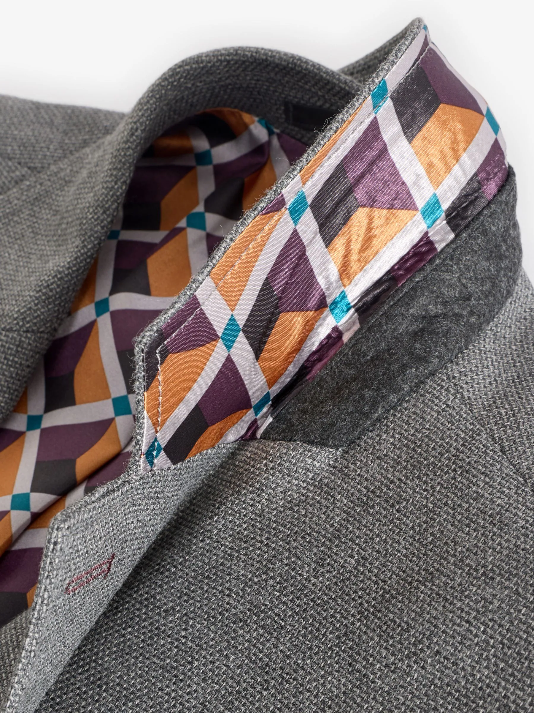 Grijs - Normale Pasvorm - Modieuze blazer met textuur