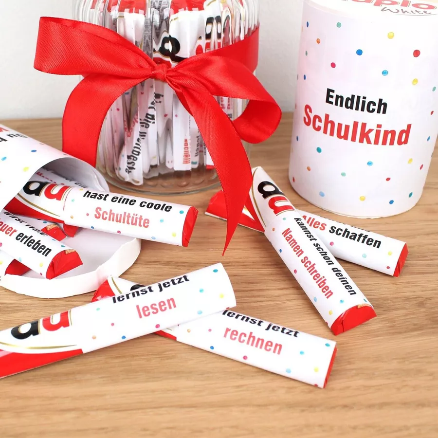 Nikima Papeterie AUFKLEBER SET - Duplo Endlich Schulkind Einschulung Geschenk bunt