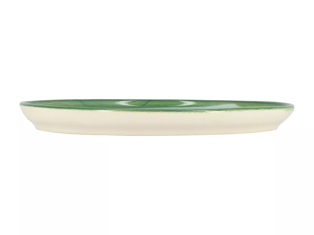 Novastyl - Lot6 Assiettes A Dessert Capria 21cm En Faience Vert