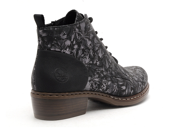 Rieker boots bottine plates femme y0830 noir