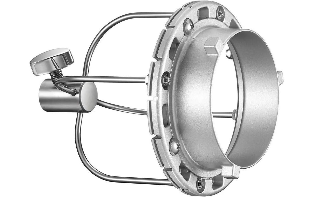 Adapter PF-BM Bowens Speedring für ParaErmöglicht die Montage eines Bowens Bajonett Blitzes an einen Parabol-Reflektor 68, 88, 128 oder 158